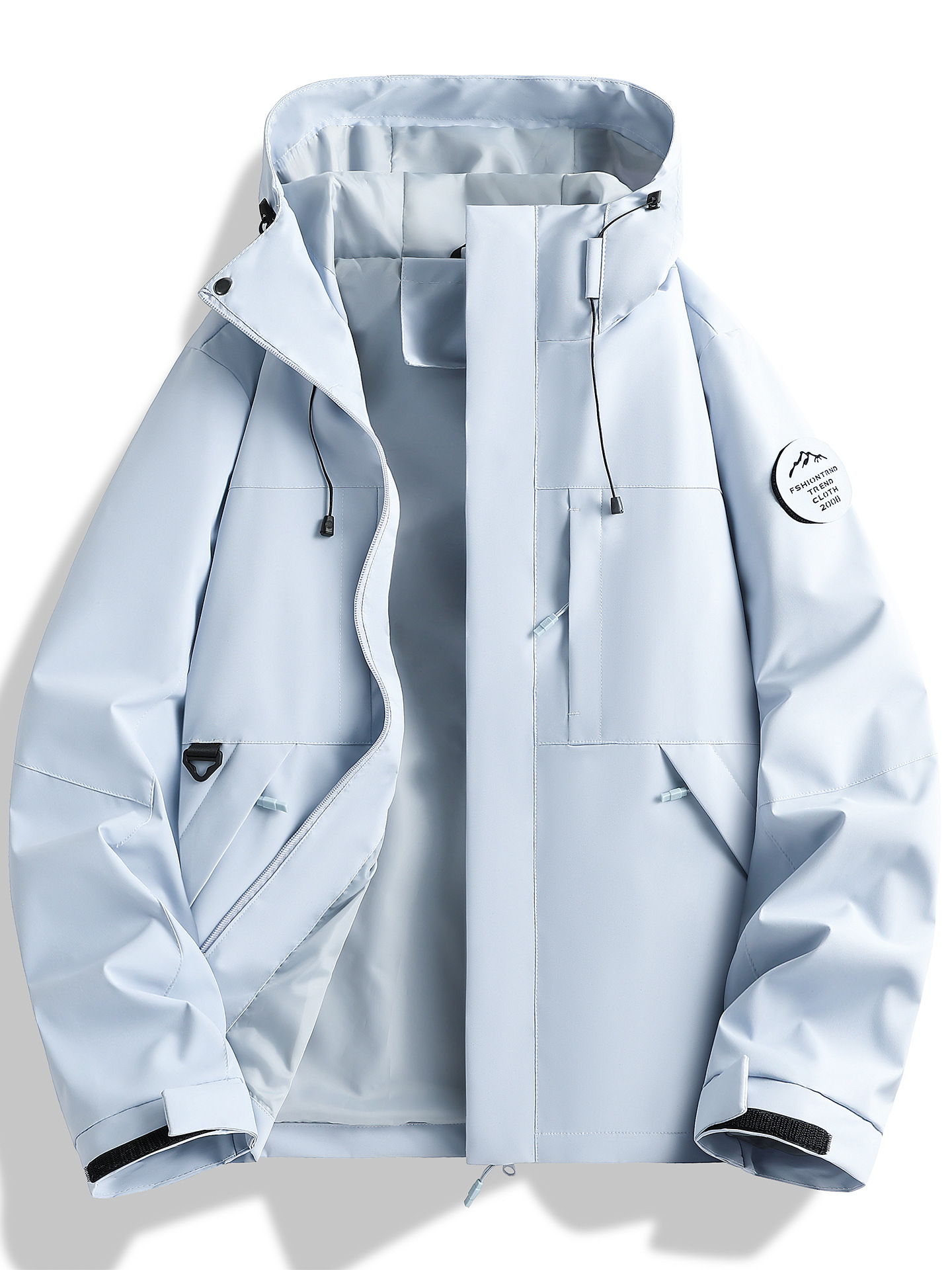 Wholesale Men's and Women's Single-Piece Outdoor Windproof and Water-Resistant Hooded Jackets for Spring and Autumn, Couple's Style S26188