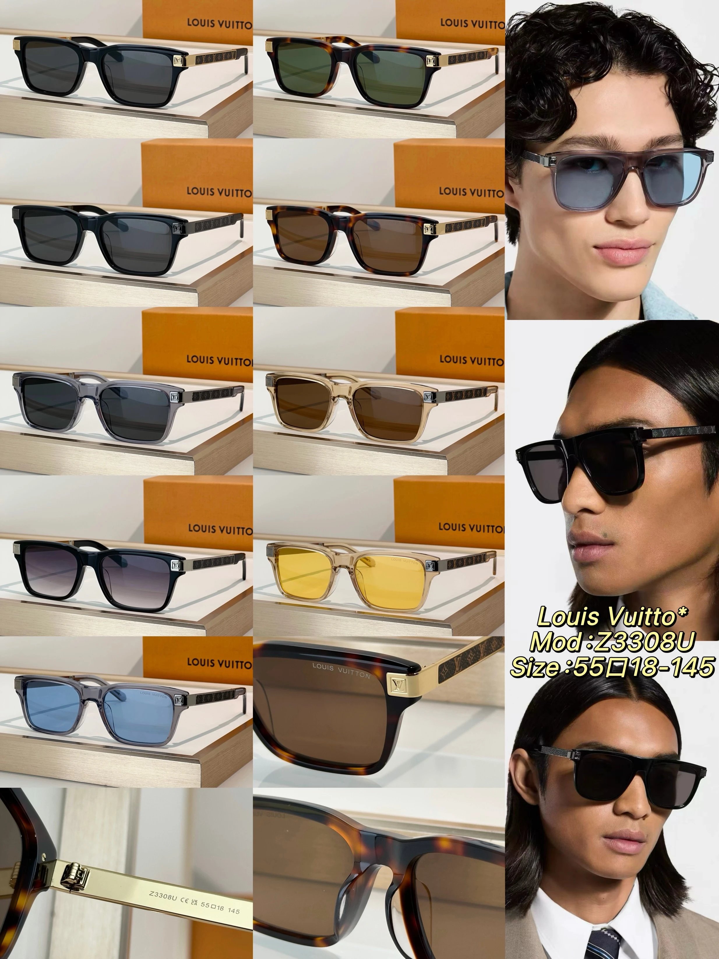 《原单》 新款太阳镜🕶️墨镜 Mod:Z3308U Size:55口18-145