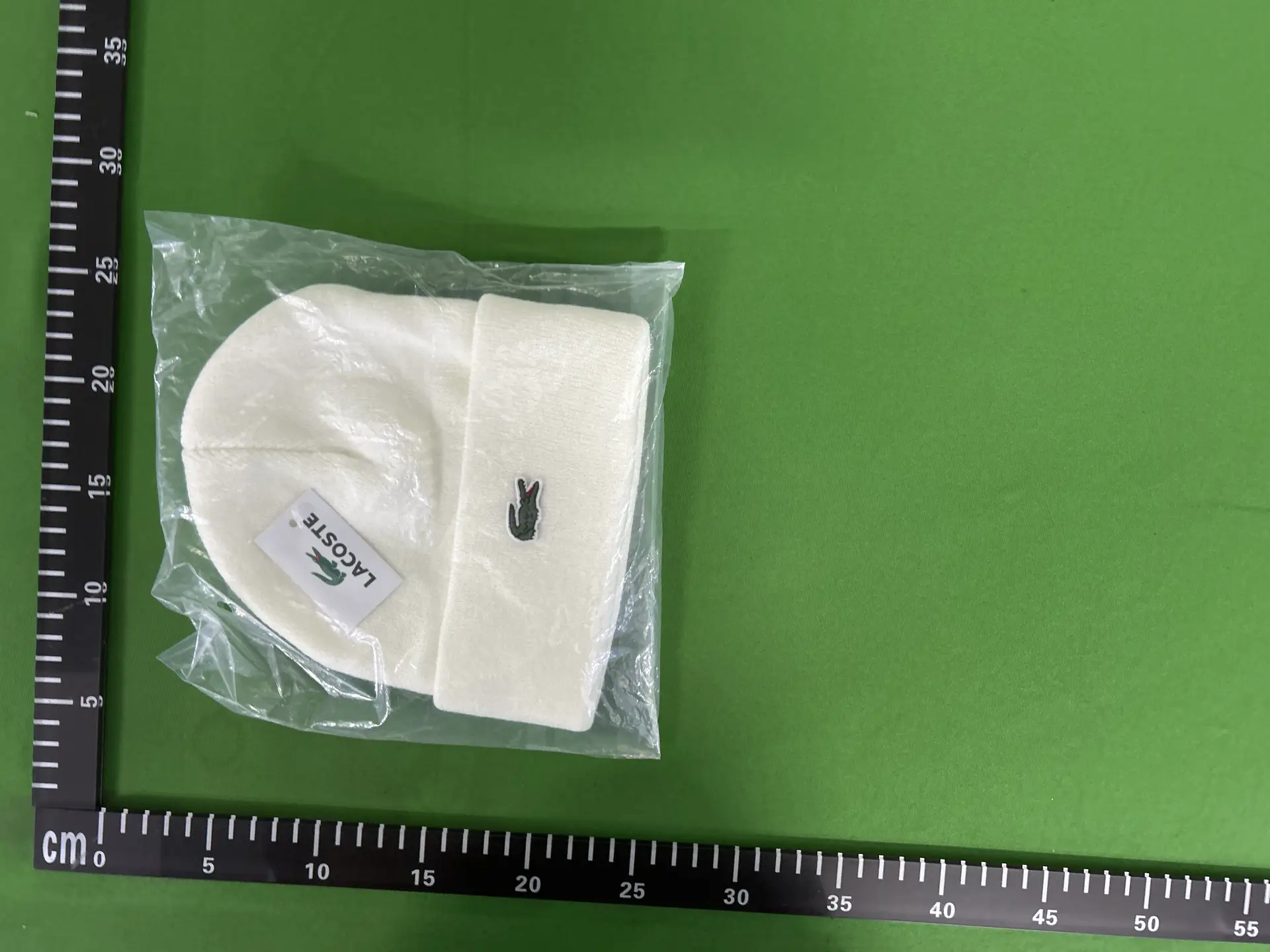 Lacoste White Beanie