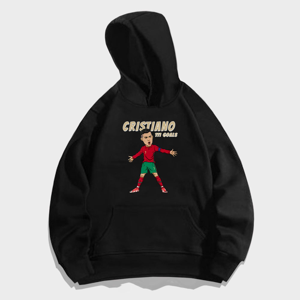 Cristiano Ronaldo Cartoon Character Printed Unisex Hoodie