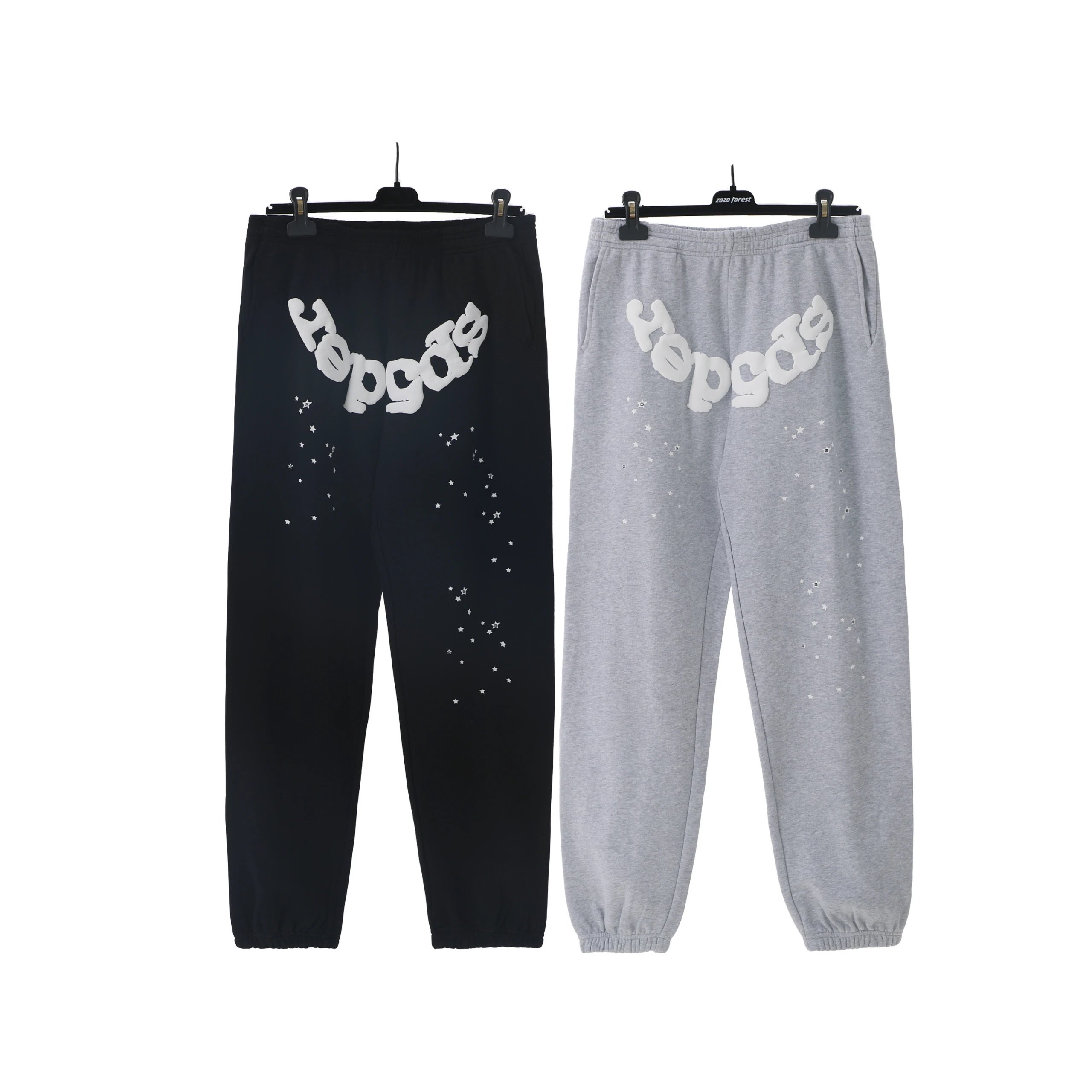 Sp5DER Classic spider web casual pants-4614 Foto QC de WEIDIAN na Qualit.ly