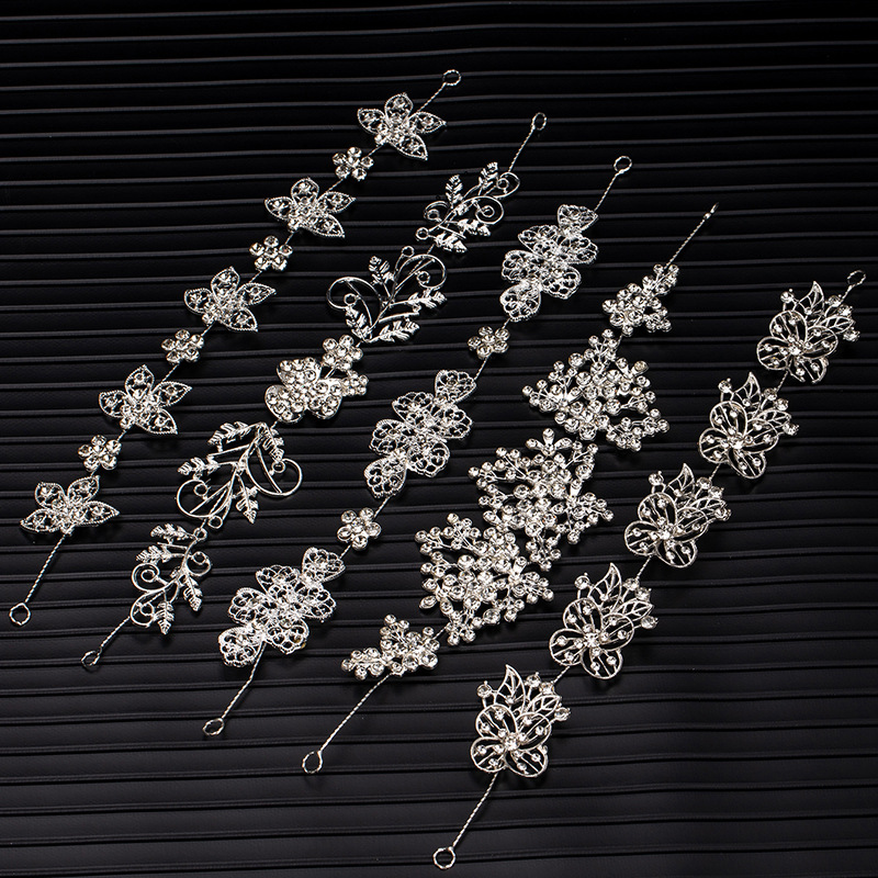 Super Fairy Bride Exquisite Crystal Hair Accessories Crown Wedding Headband Princess Prom Tiara Rhinestone Flower Bridesmaid Headband