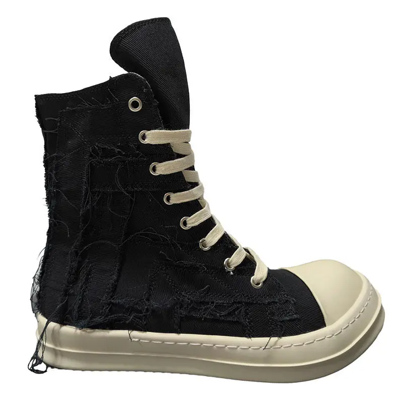 2024 RO new classic canvas high top shoes for men, casual sports, street dance, couples, students, dust-proof trendy shoes
