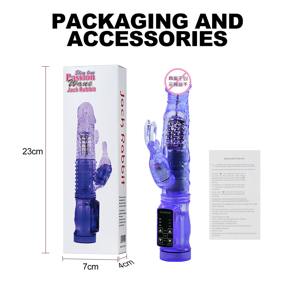 Rabbit Bead Rod Female Masturbation Apparatus Female Fast Musical Instrument Couples Flirting Mermaid Bead Rabbit Vibrator Rod