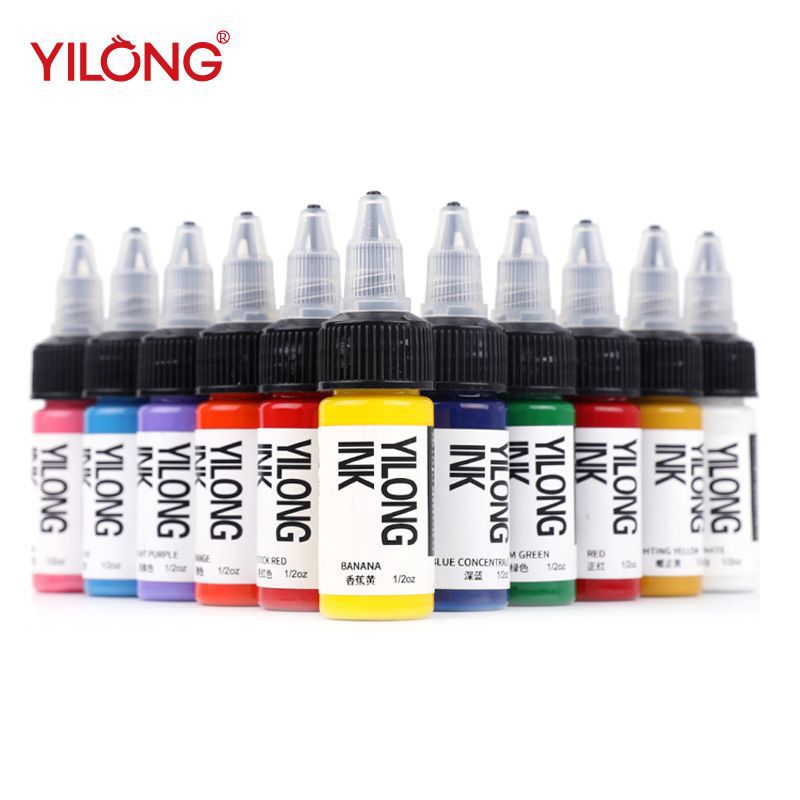 Allosaurus 15ML color tattoo pigment tattoo pigment professional black tattoo ink suit full set of tattoo equipment