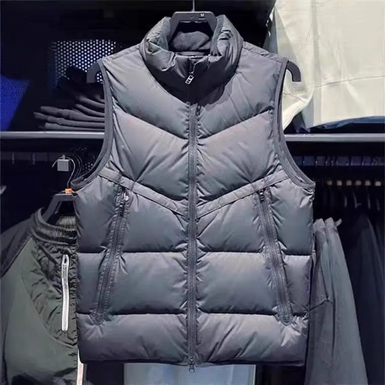 High version 24ss new one piece hair hook cotton vest 6818 female couple with the same paragraph sleeveless vest jacket