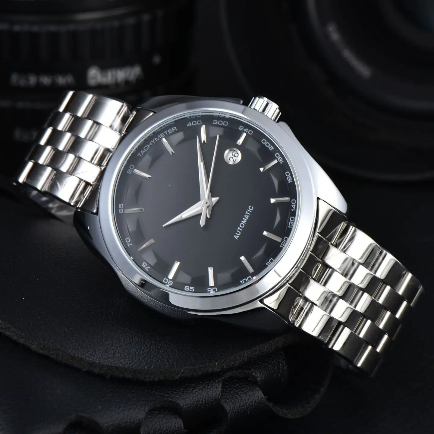 2024 men's high quality steel band 3-pin watch mechanical Tianjia watch manufacturers batch a generation of hair