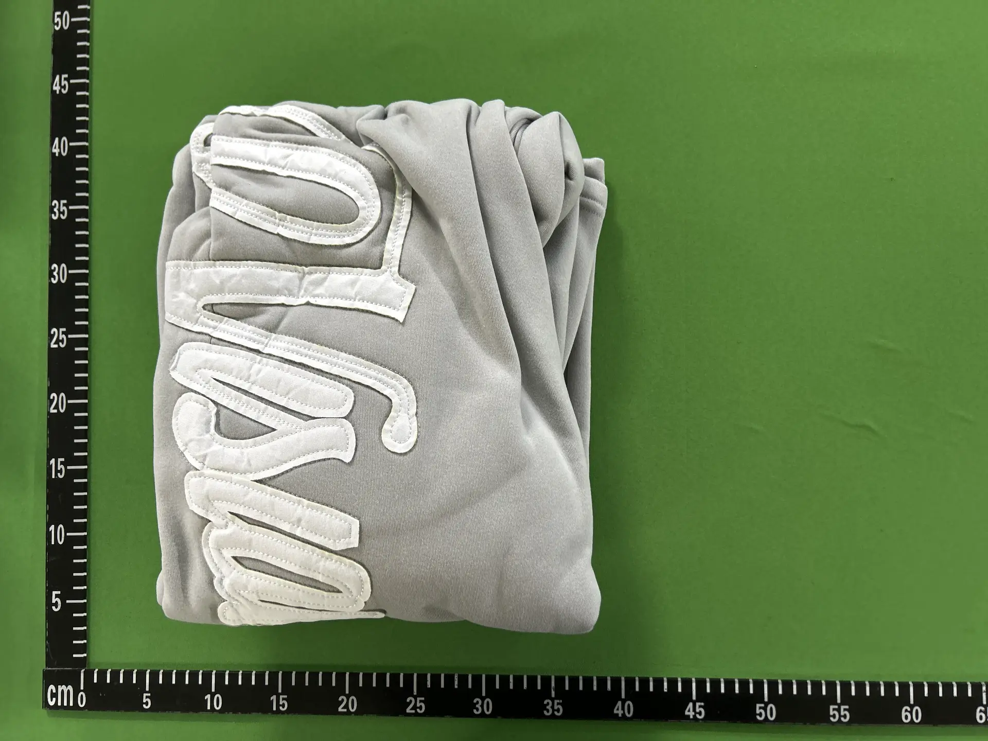 Grey Sweatpants with White Applique