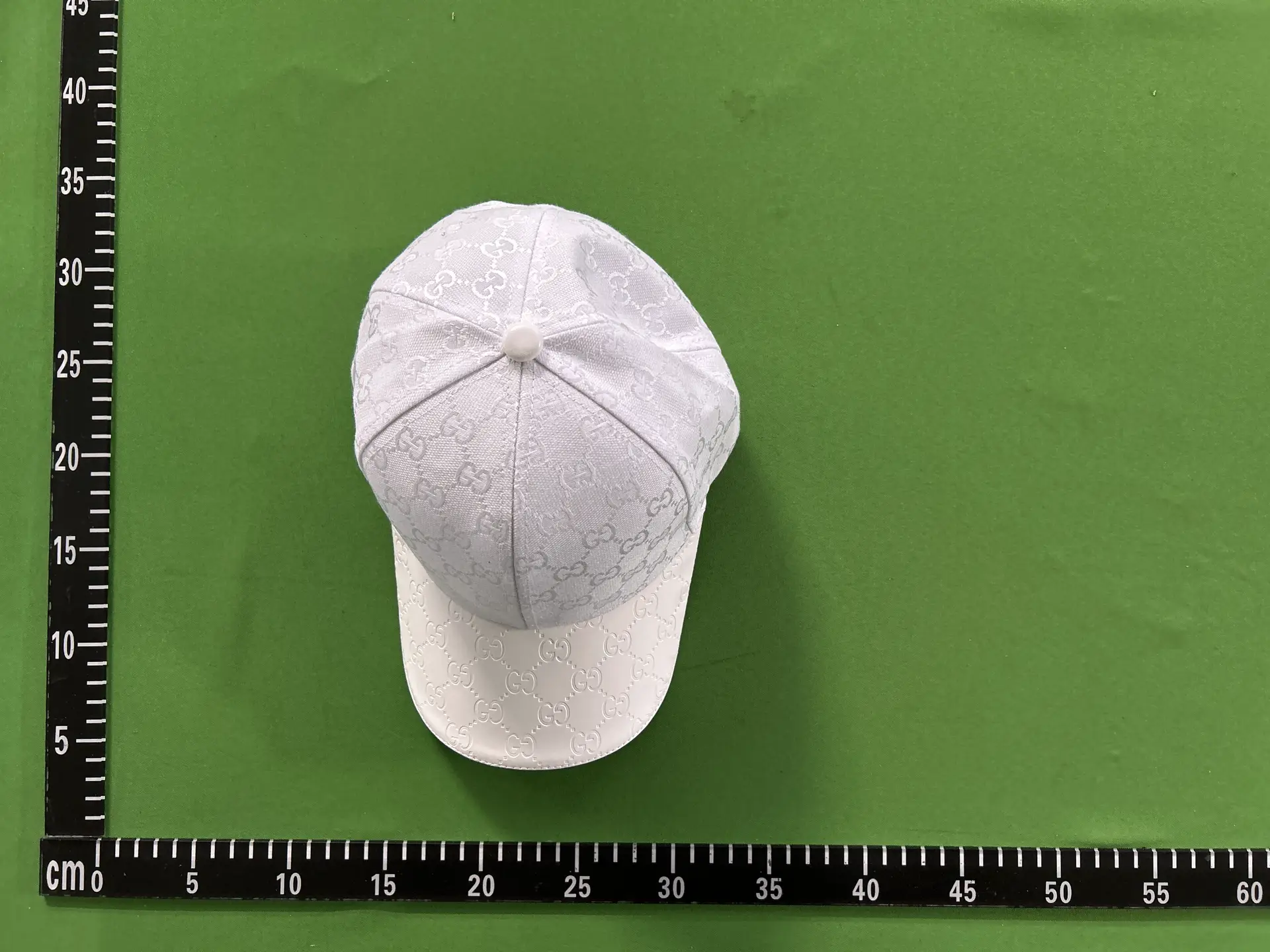 Gucci GG Monogram Baseball Cap White