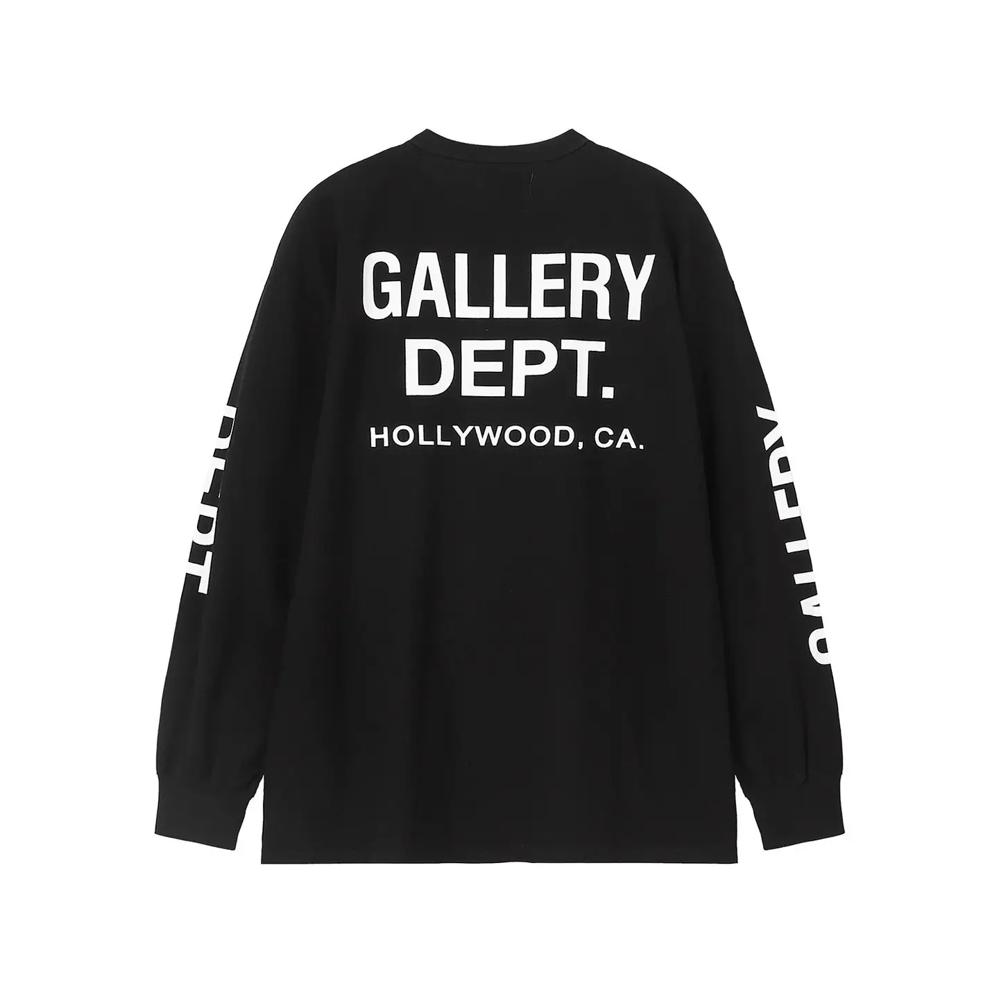 Gallery Dept. Hollywood CA Long Sleeve T-Shirt Black