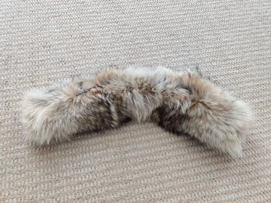 Custom-Made Large Goose Coyote Fur Collar Sold Separately, Canadian down Jacket Real Fur Collar, Expedition Pilot Fur Collar, Qingqing Fur Collar