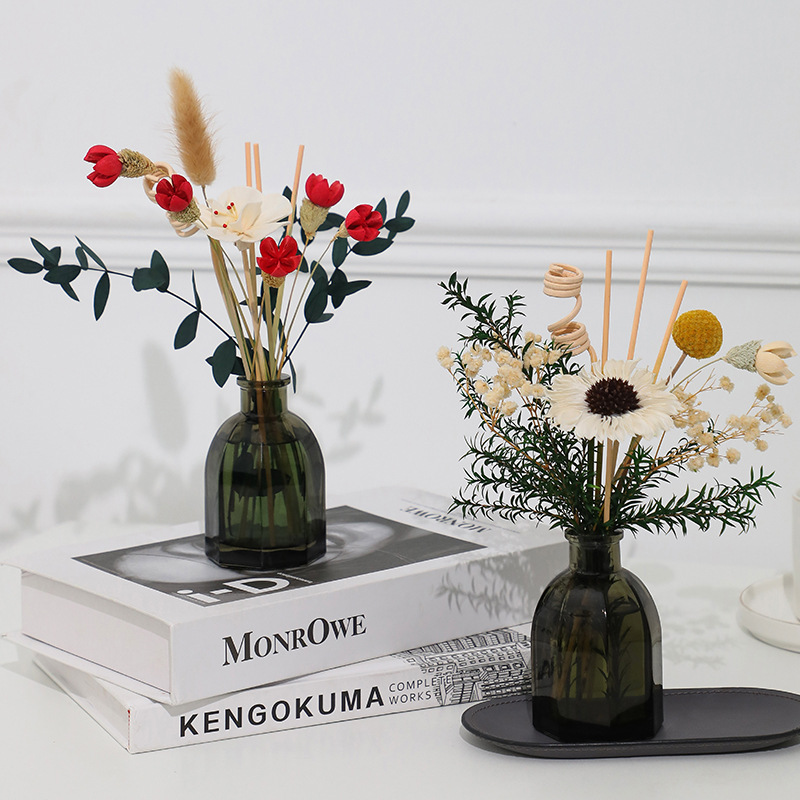 Dried Flowers Non-Fire Aromatherapy ins Style Home Bedroom Enlargement Floret Ornaments Essential Oil Fragrance Decoration Holiday Gift