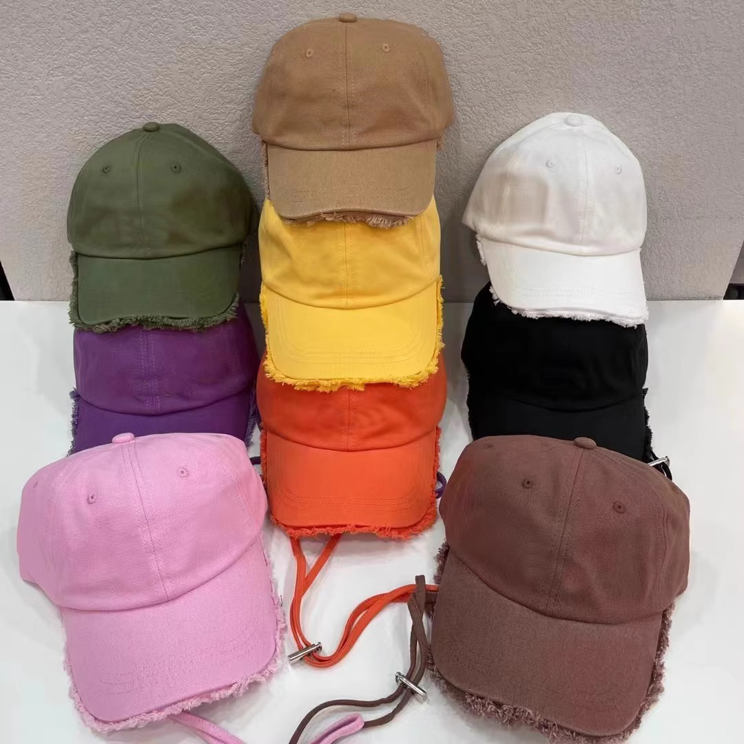 Custom Wholesale Pure Cotton Spring and Summer Women's Hyuna Curved Brim Trendy Brand Washed Windproof Rope Soft Top Baseball Cap