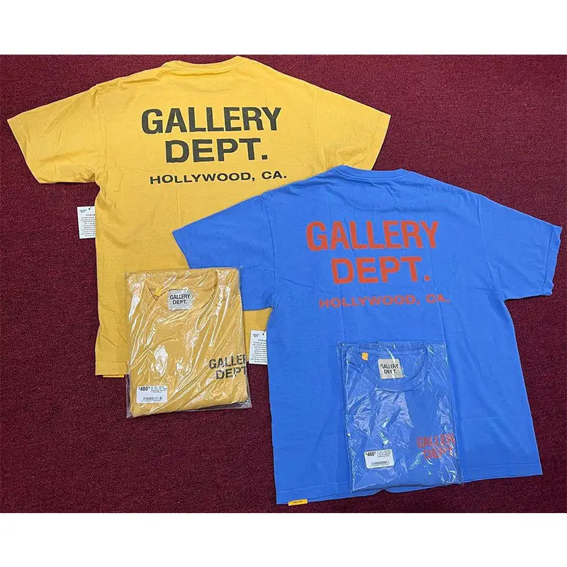 Long-Term Foreign Orders Gallery Dept Classic Letter Basic Slogan Logo Printed Short-Sleeved American High Street T-Shirt