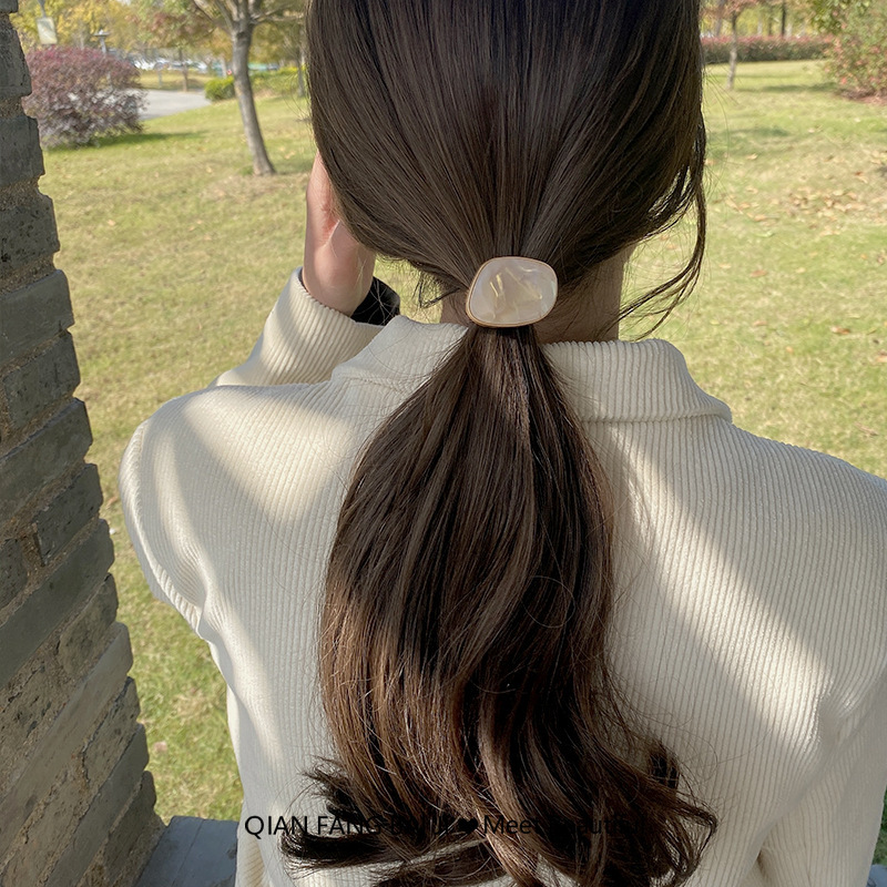 Korean Style Elegant Simple Hair Ring Exquisite Light Luxury High-end Hair Rope Hair Rubber Band Hair Rope Women's Hair Accessories