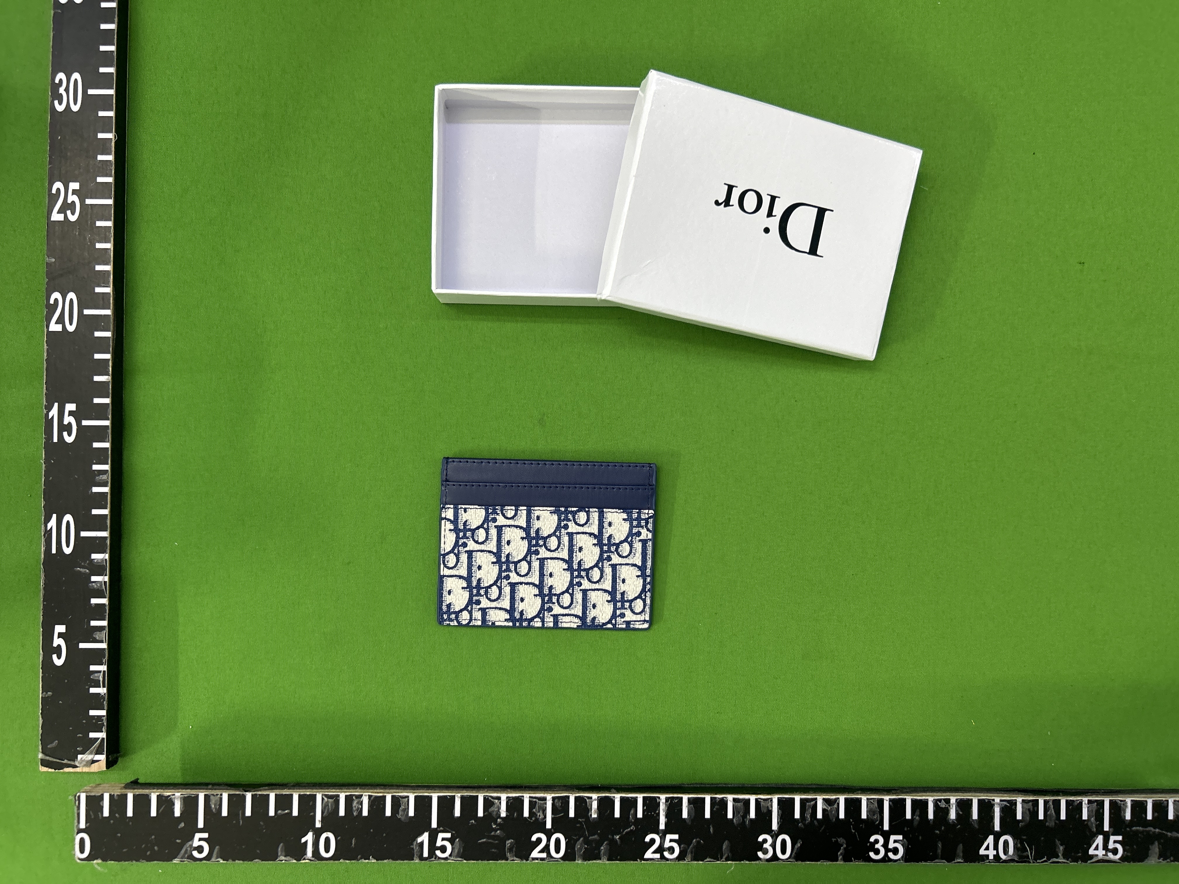 Dior Oblique Card Holder Navy