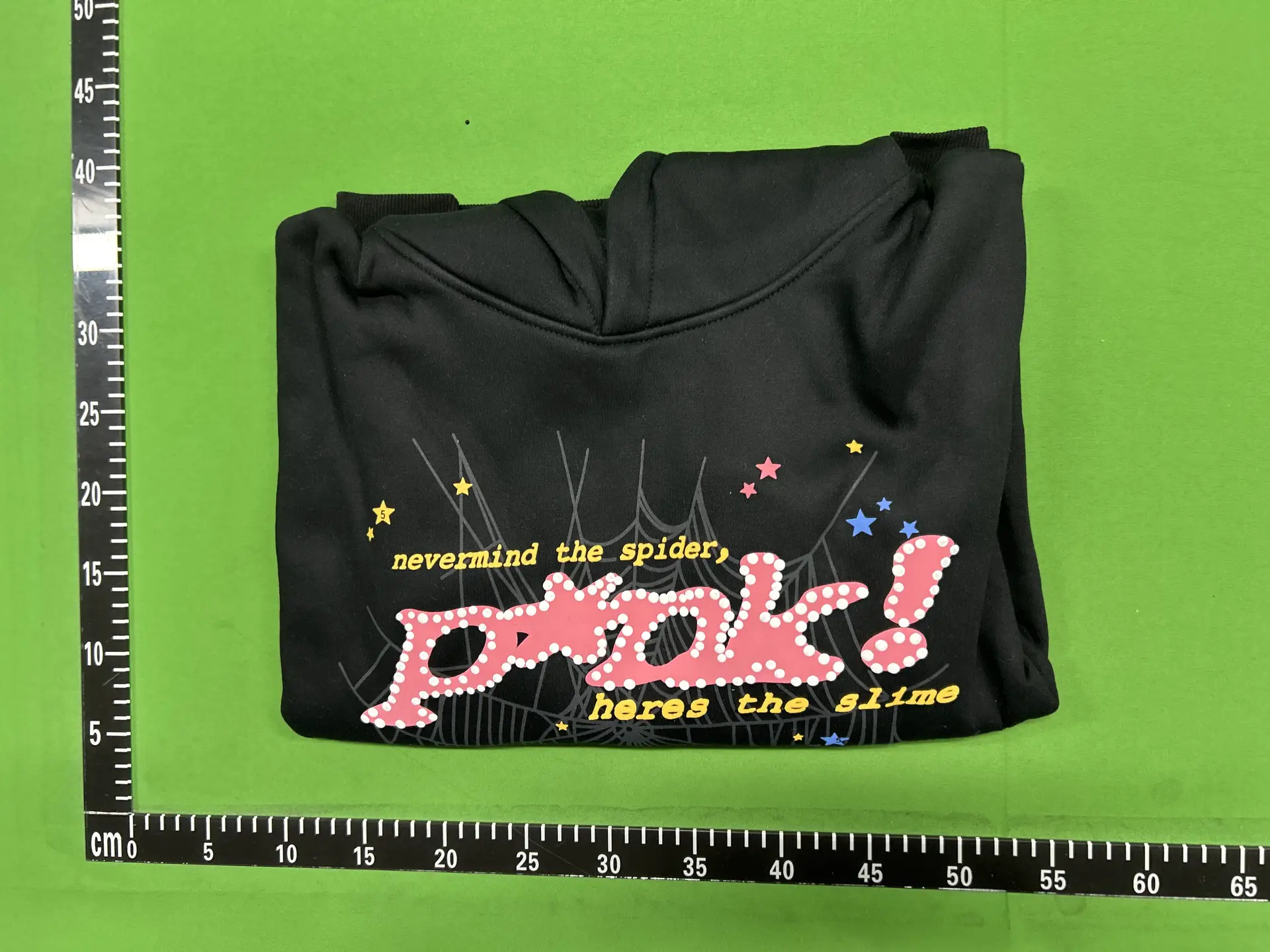 Black graphic print hoodie