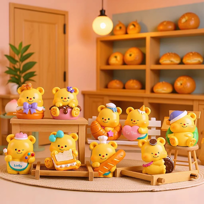 Butter Bear Blind Box Figurine High-Quality Resin Figurine Original Trendy Toy Small Figure Girl's Gift Ready Stock Wholesale