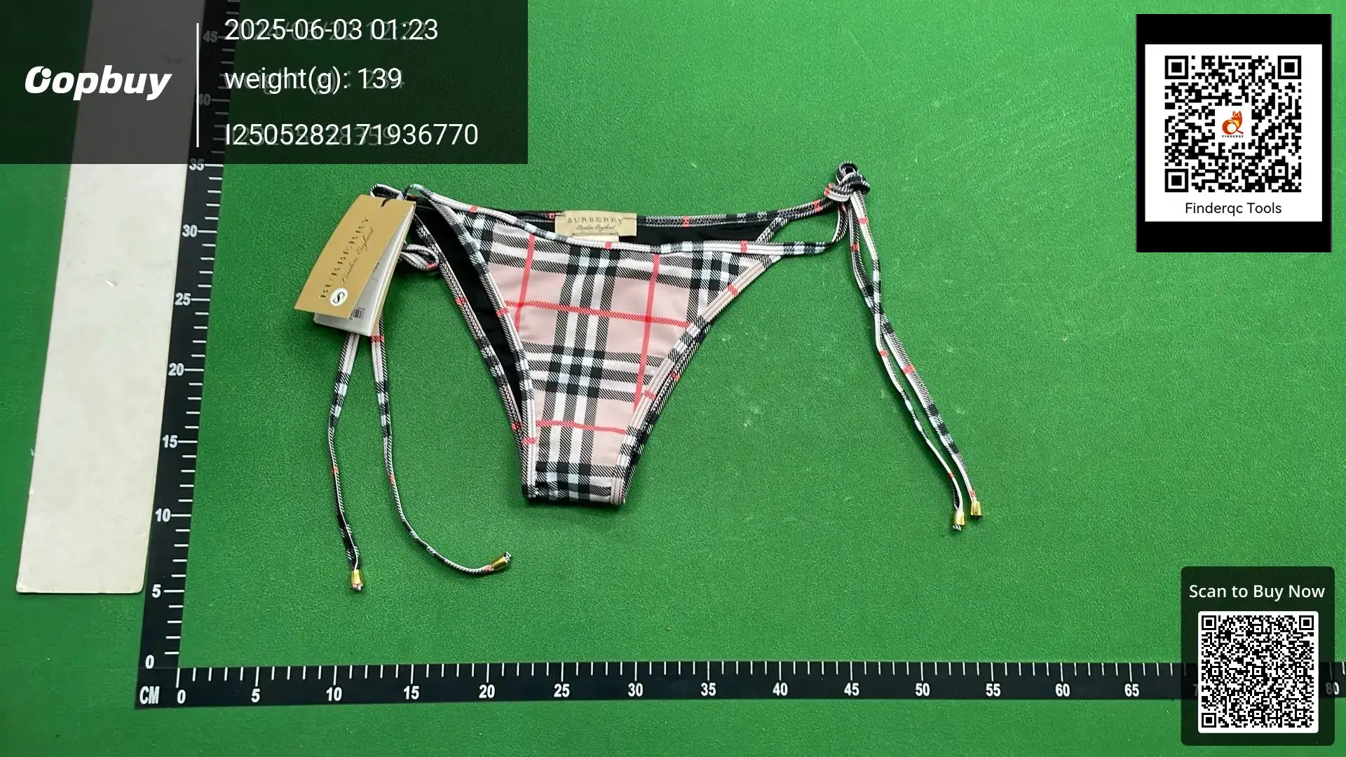 Burberry Check Bikini Bottoms