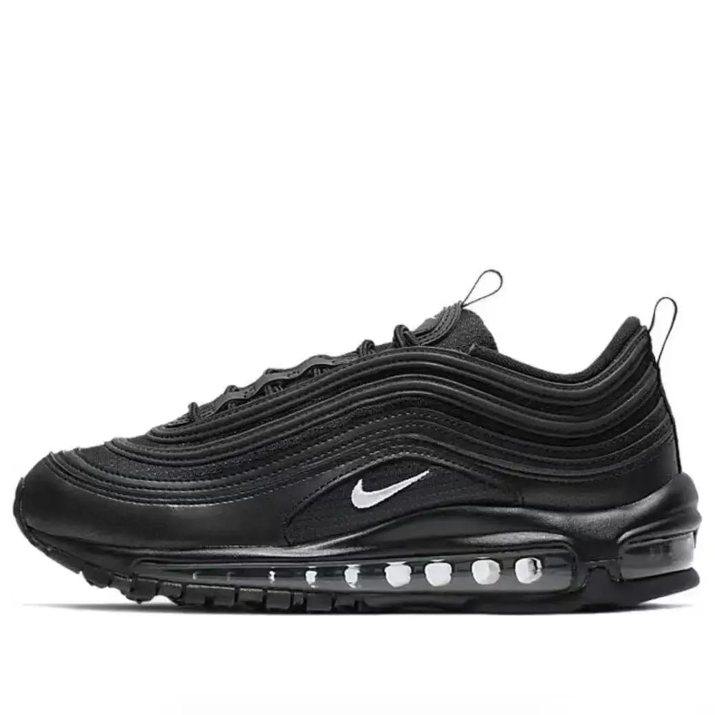 AI#r MA#x 97 Bullet Running Full Palm Air Cushion Sneakers Silver Bullet 3M Reflective Couple Casual Shoes for Men and Women