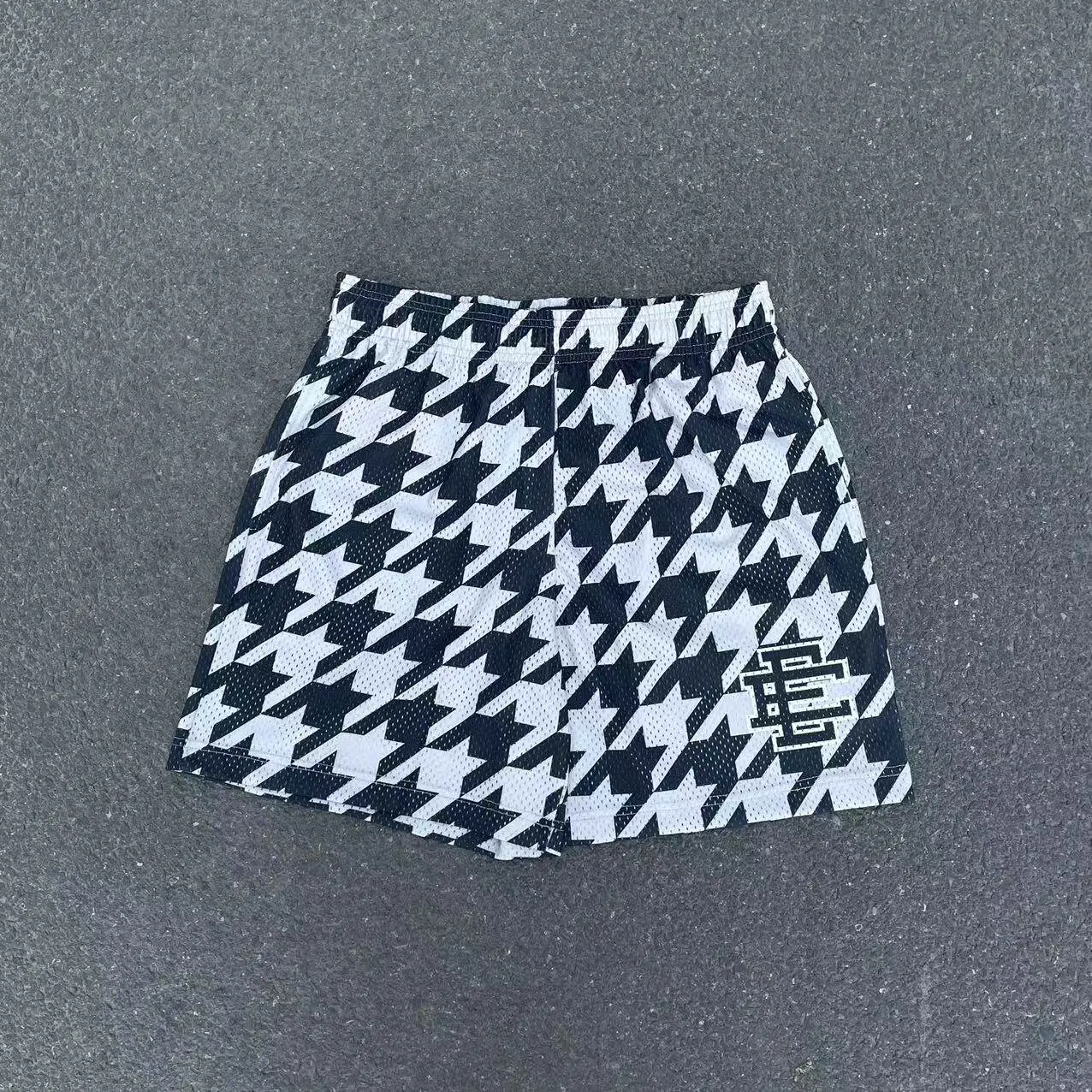 Payday Eric Ee Gc Houndstooth Collaboration Shorts Ee Beach Shorts Sports Casual Men's