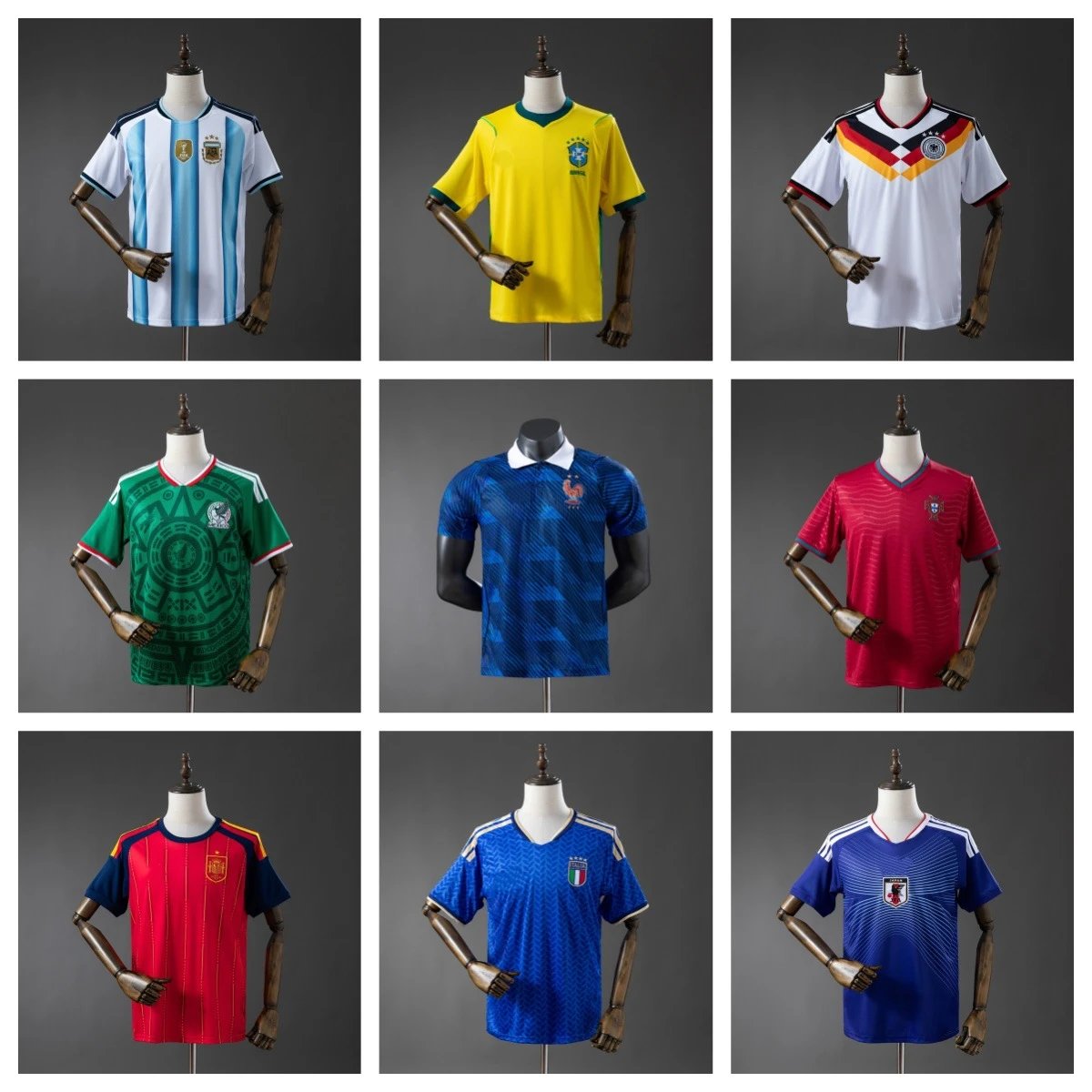 2627泰版A美加墨足球世界杯巴西德国阿根廷约旦球衣soccer jersey