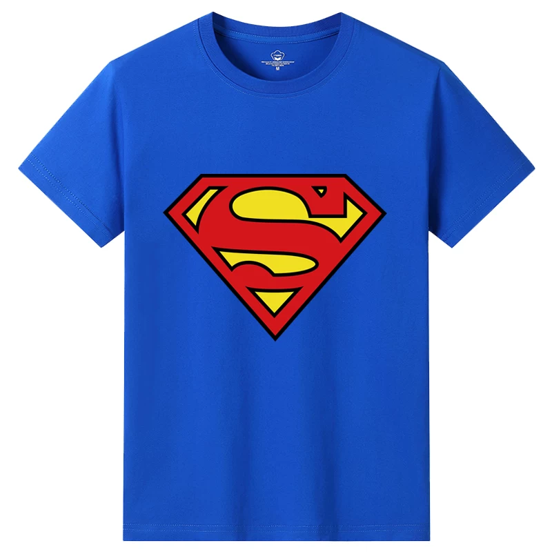Superman T-Shirt Men's Superhero Clothing Summer New Style Marvel Short-Sleeve T-Shirt Pure Cotton Men's Clothing Movie Merchandise Tee QC photo from TAOBAO on Qualit.ly
