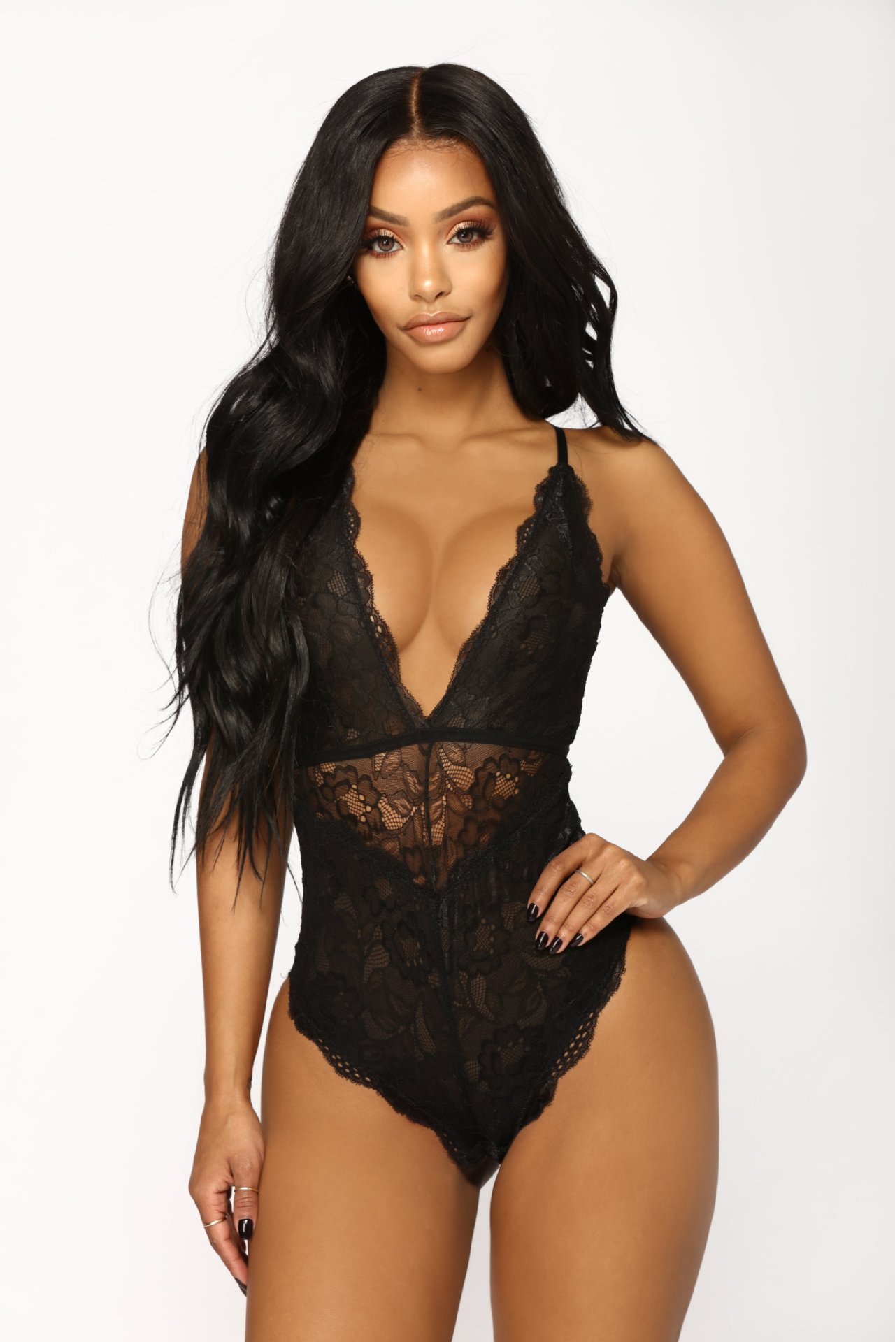 2018 Amazon explosions European and American foreign trade sexy lace stitching mesh jumpsuit sexy pajamas sexy underwear