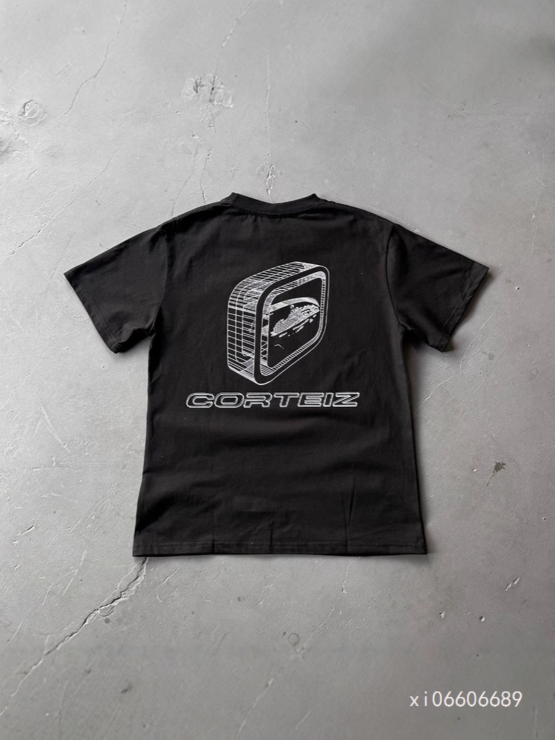 Corteiz High-Quality Version American High Street Hip-Hop Printed Short-Sleeved T-Shirt Men's 2025 New Summer Trendy T-Shirt