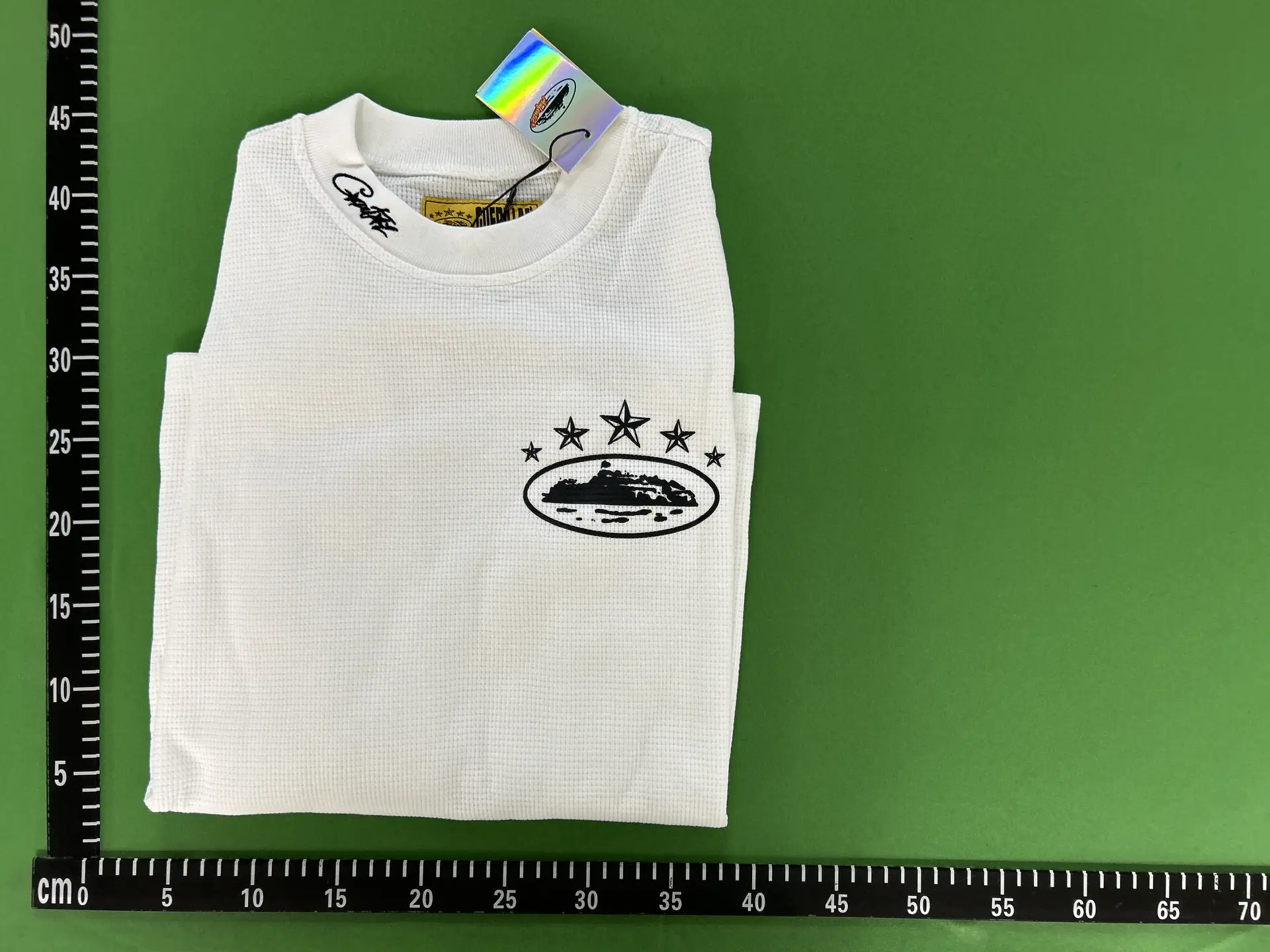 Born To Run White Waffle Knit Long Sleeve T-Shirt