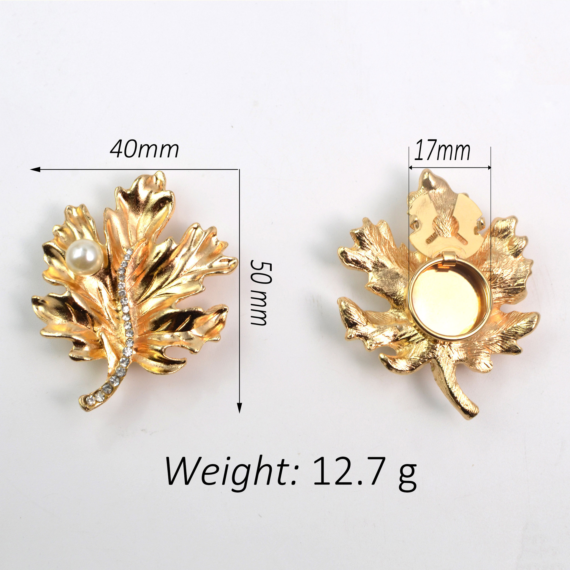 Button Cover Alloy Leaf Rhinestone Shirt Cufflink Button Cover Flower Collar Button Rhinestone Button Cover