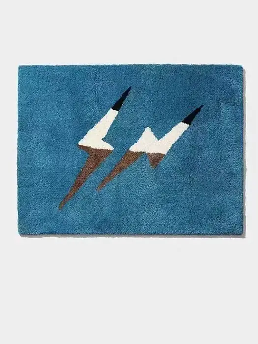 In Stock Inn Thunderbolt Home-Use Lightning Fujiwara Hiroshi Pokémon Carpet Rectangular Handmade for Home Use