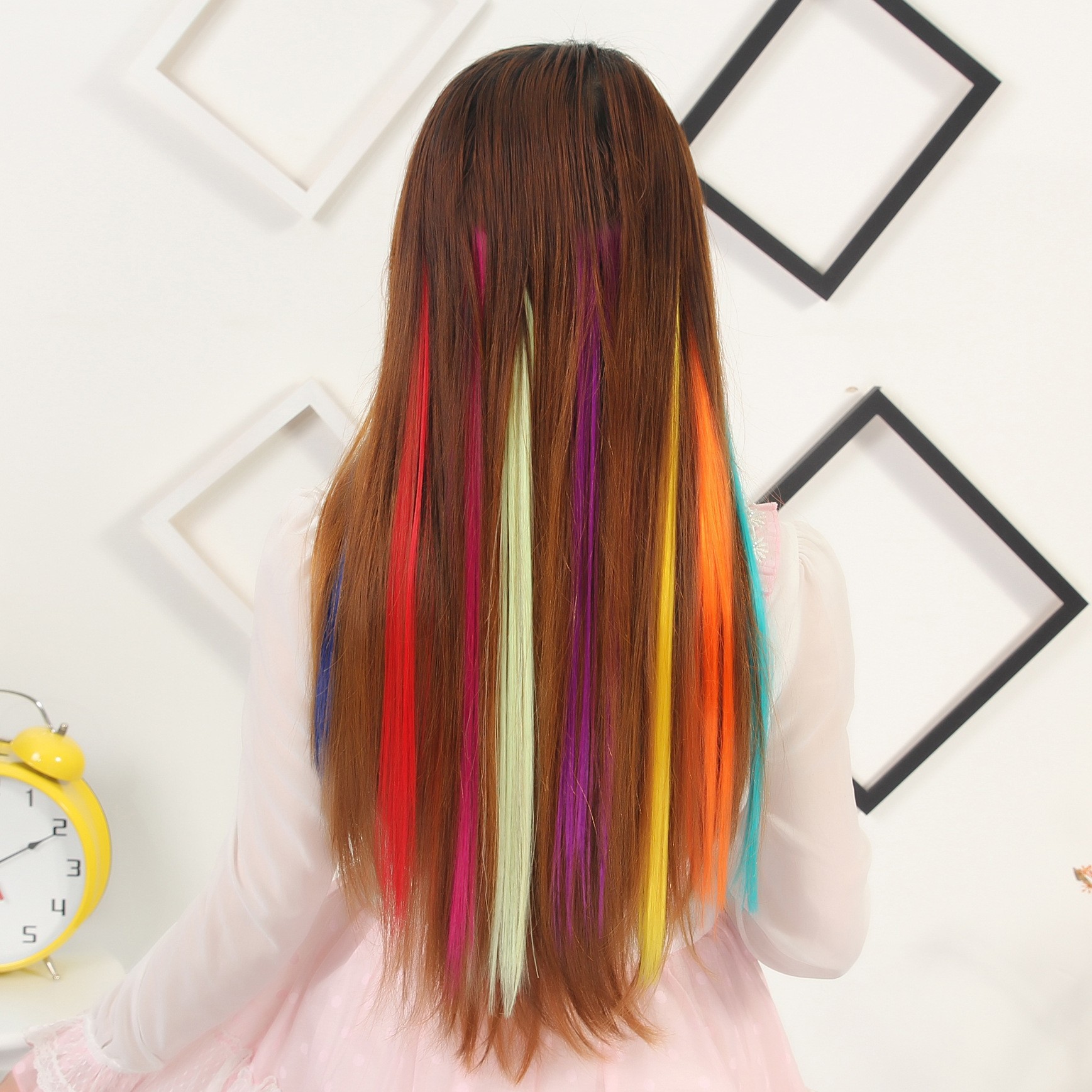 Single card color gradient hot roll color hair patch 31 color in stock color card hair patch