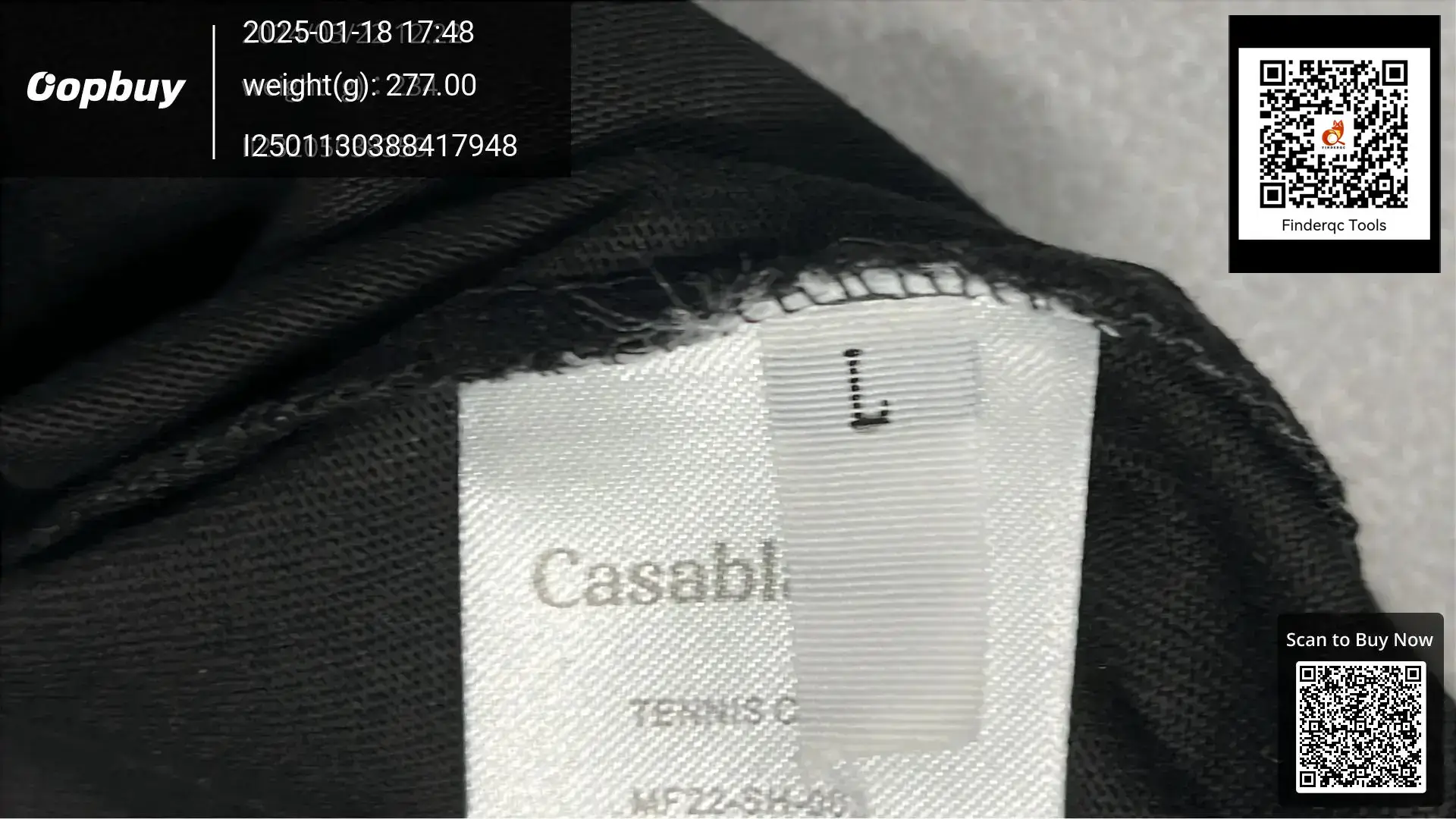 Casablanca Spring and Summer New Tennis Club Court Letter Print CASA Star Same Style Short Sleeve T-Shirt