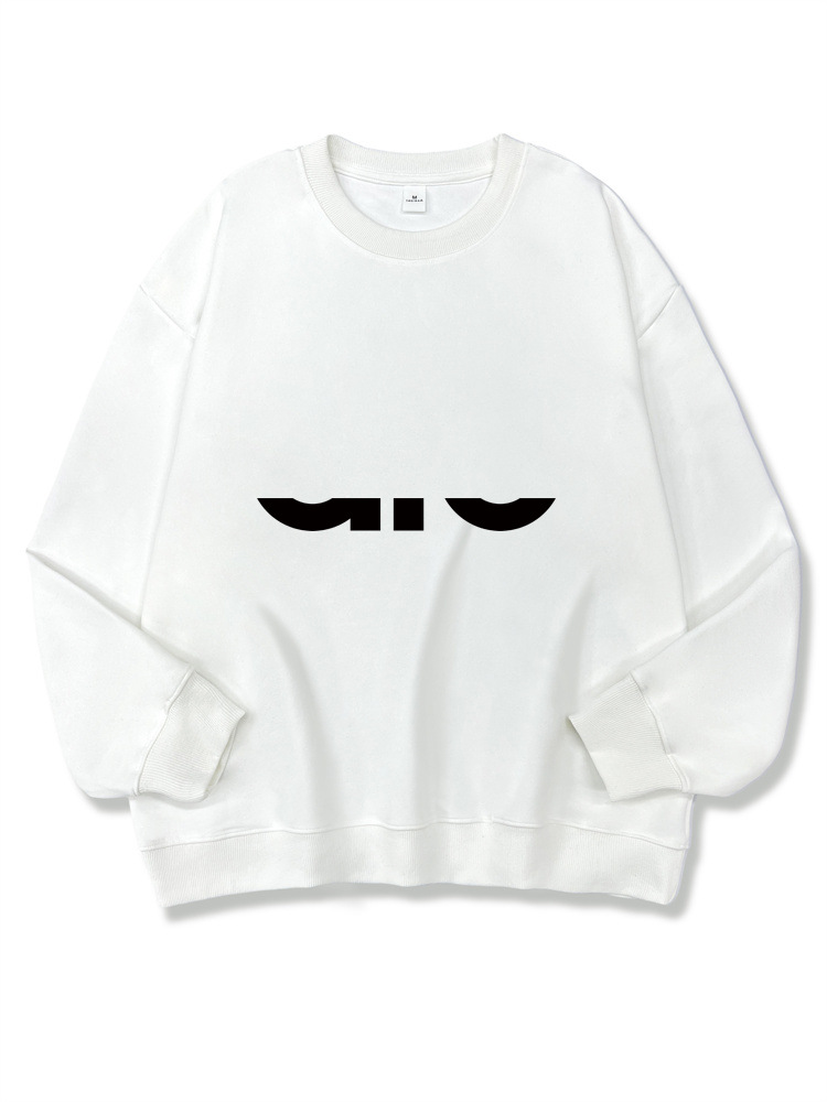 Cross-border Sweater Autumn and Winter Long-sleeved Composite Sweater Fashion Brand Casual Loose Round Neck Sweater European and American Women's Clothing