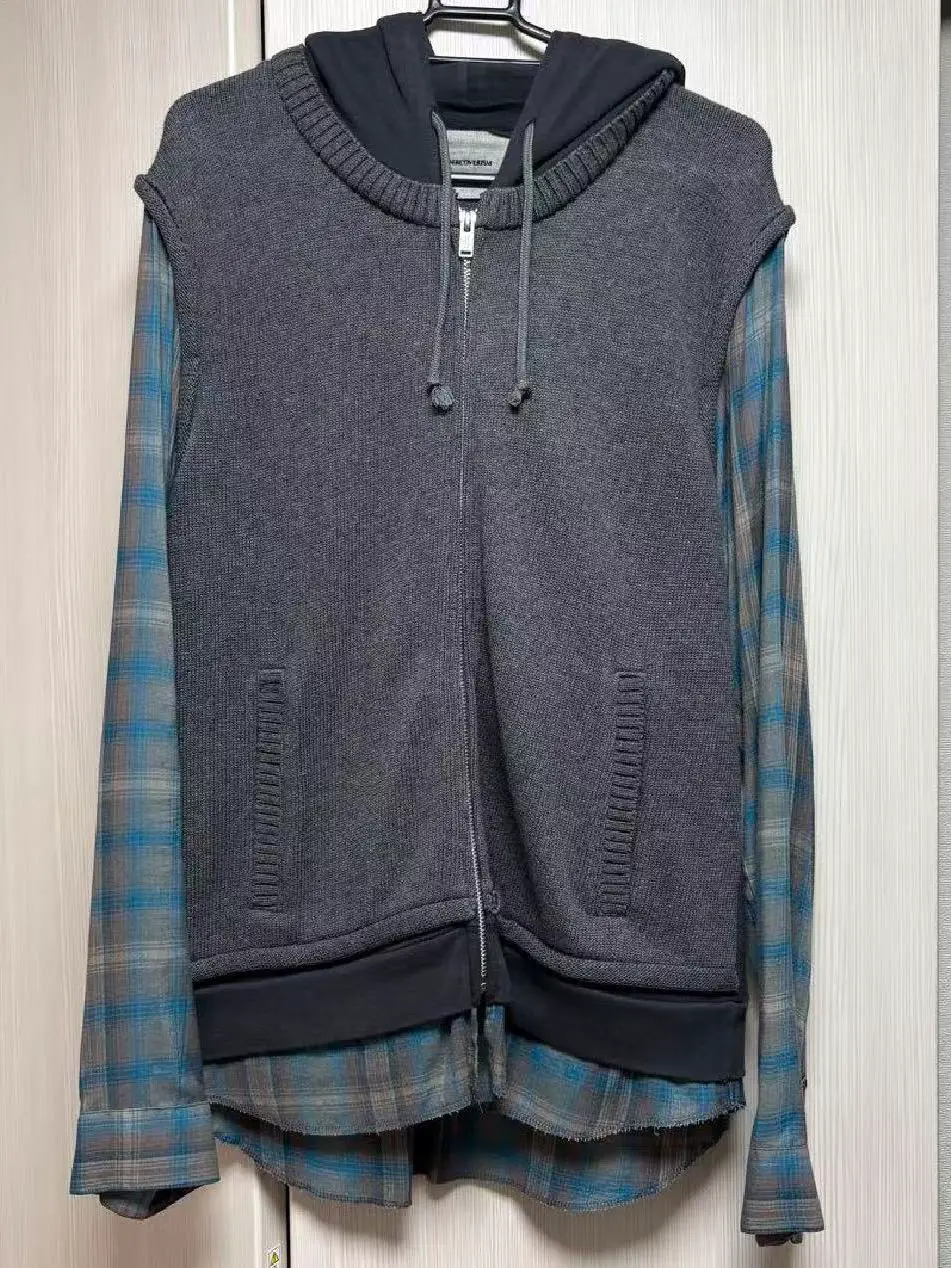 [Exclusive on the Market] Undercover12Ss Patchwork Shirt Hooded Jacket