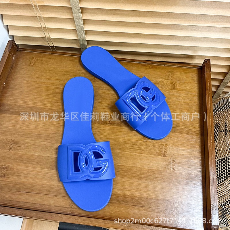 High-End Du Jia Flat Sandals for Women 2025 New Summer Casual Outdoor Slide Sandals Jelly Shoes Beach Slippers QC-foto från 1688 på Qualit.ly