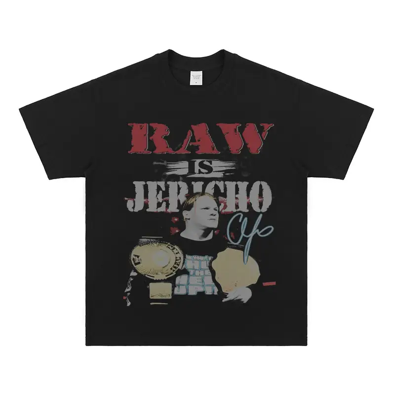 Chris Jericho Tee Wrestler American Casual Retro Vtg Short Sleeve