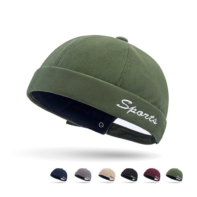 Artistic Brimless Simple New Hip-Hop Cap Style Beanie Street Dance Cotton Trendy Spring and Autumn Hat for Women and Men