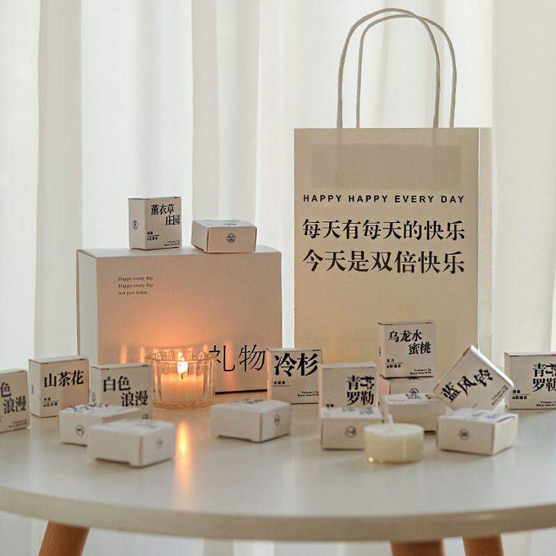 Teacher's Chinese Valentine's Day Birthday Gift Fragrance Candle Gift Box Handmade Girls Teacher Wholesale
