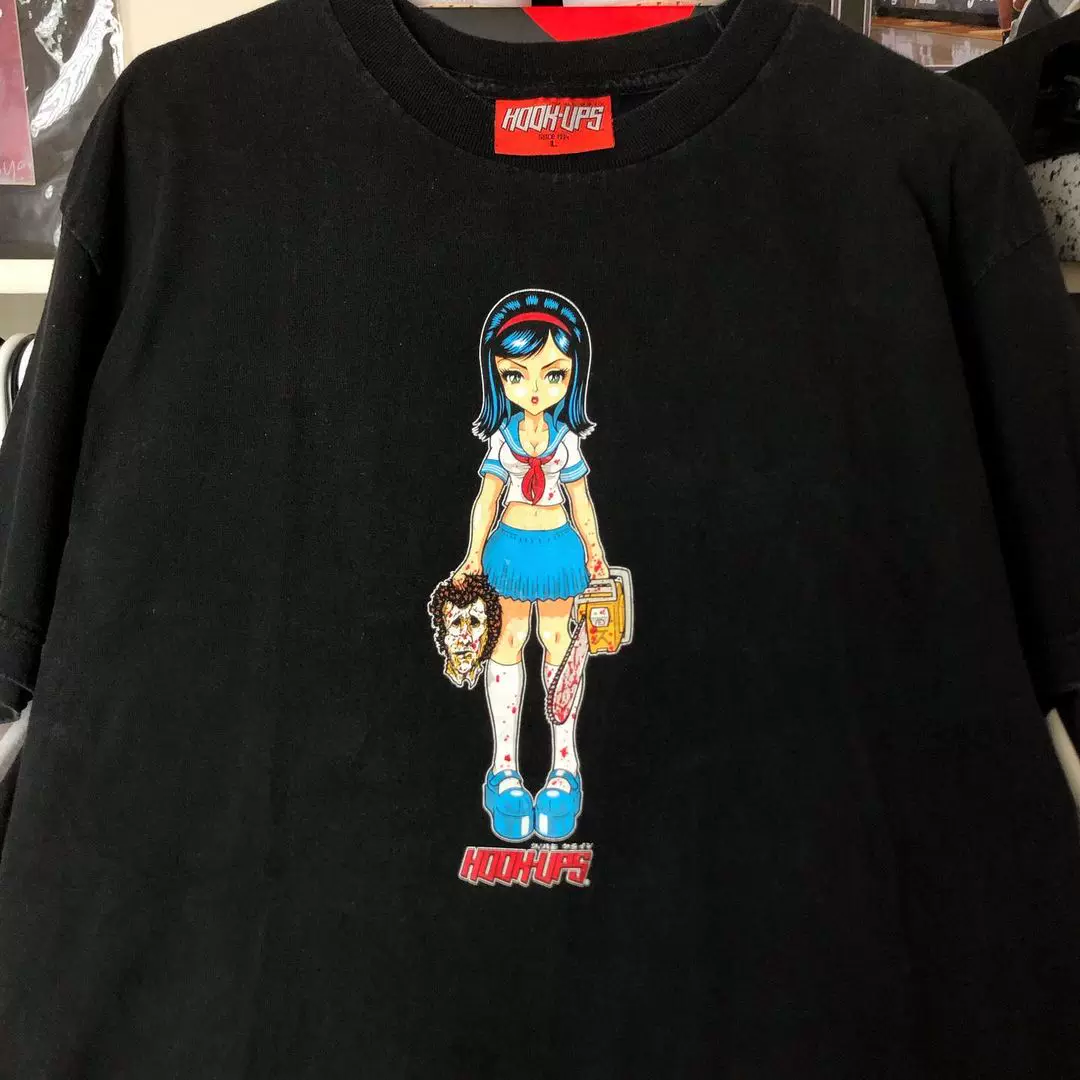 Autisms Treasure House American parody horror Silent Hill print short sleeved T-shirt dark loli short sleeved T-shirt for women
