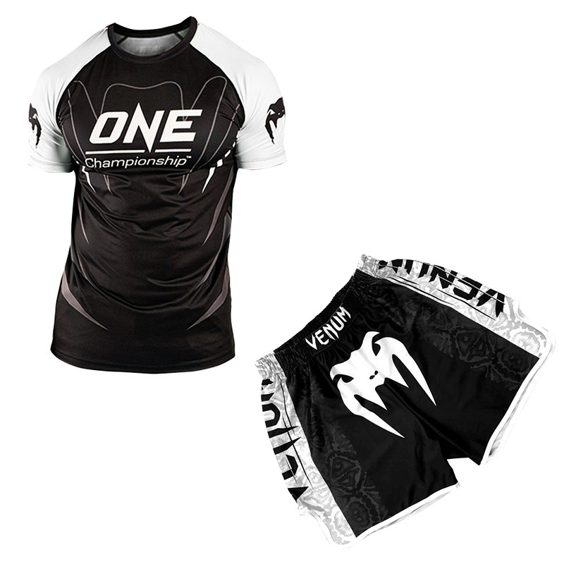 New Mma Venom Bodysuit Training Suit Short-Sleeved Suit Men's Sanda Boxing Sports Equipment Quick-Drying Fitness Suit Foto QC de TAOBAO na Qualit.ly