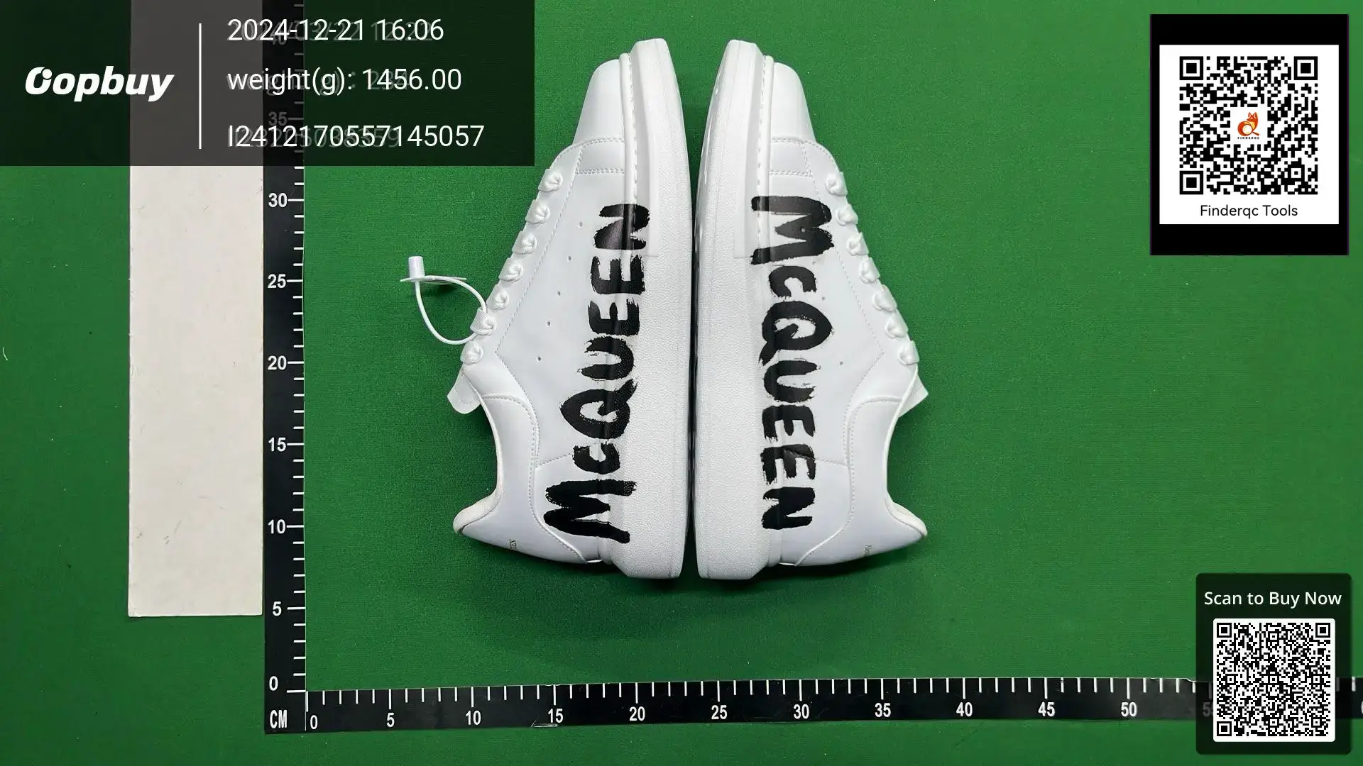 High Version 3D Printed Mcqueen White Shoes for Men and Women, Color-Blocked Cowhide Thick-Soled Height-Increasing Sneakers, Platform Couple Shoes