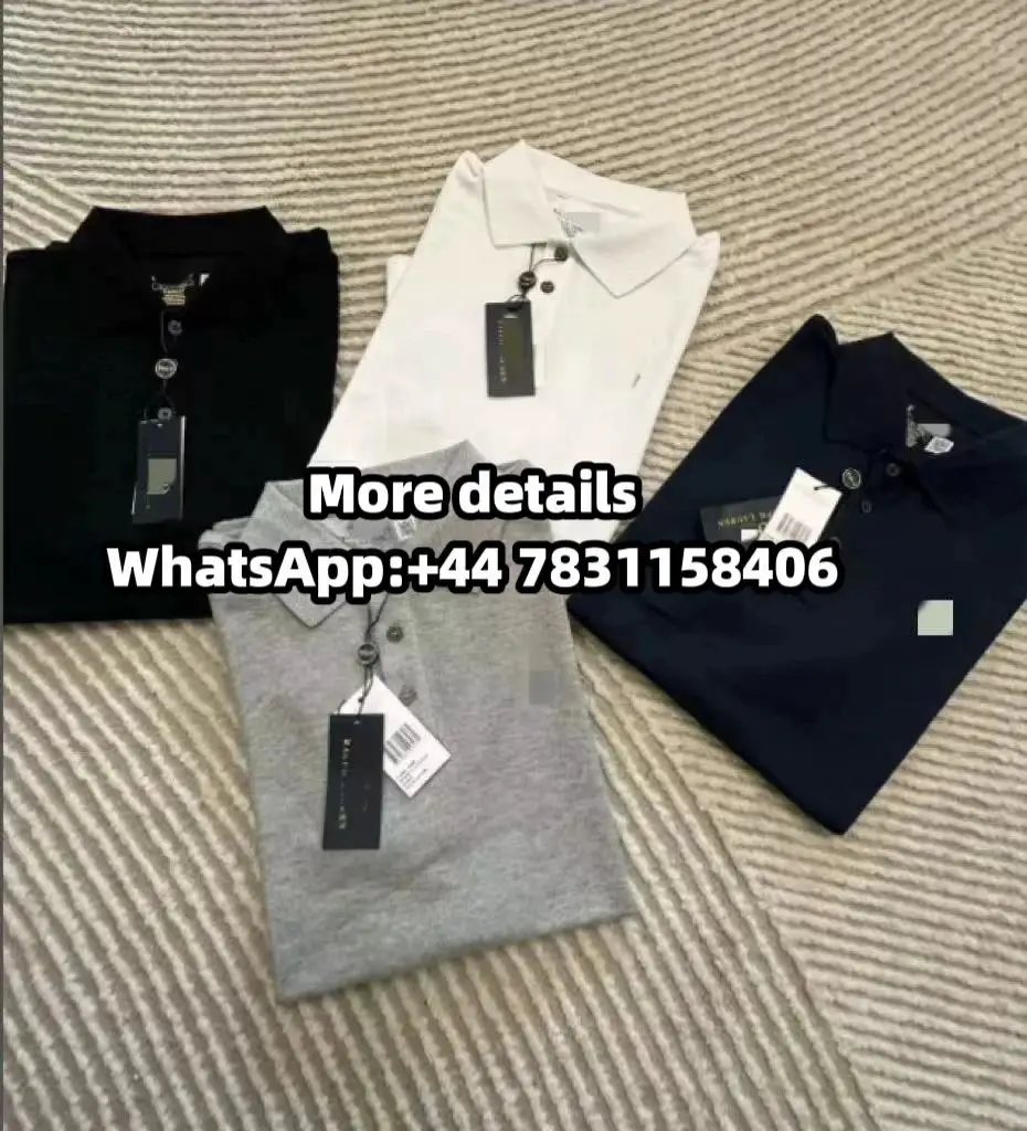 Ralph Lauren Polo Shirts Black White Grey Navy