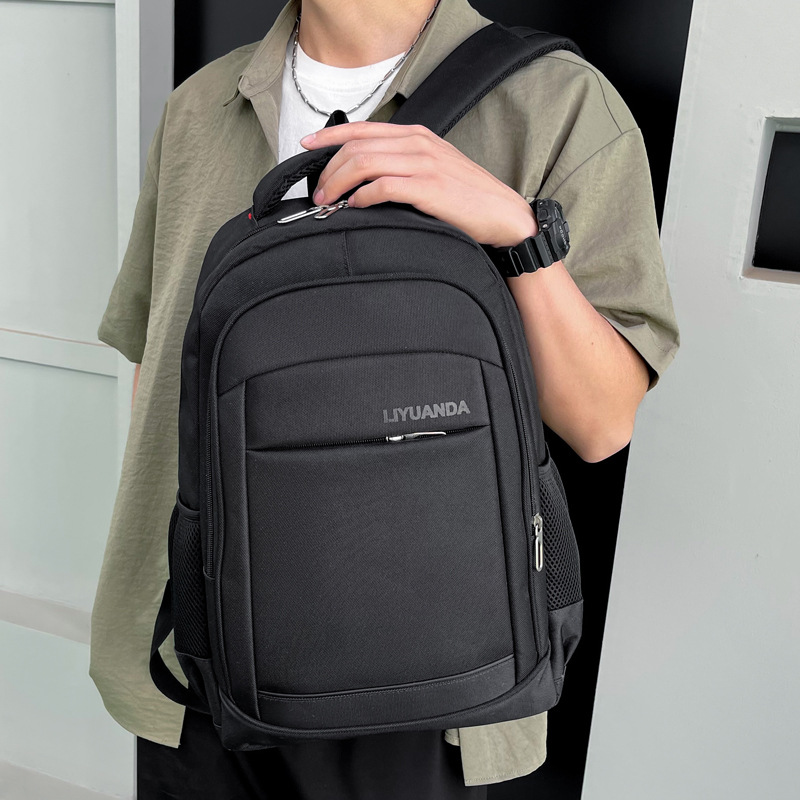 Business Commuting Men's Backpack Casual Versatile Middle and High School Student School Bag Outdoor Travel Large Capacity Backpack