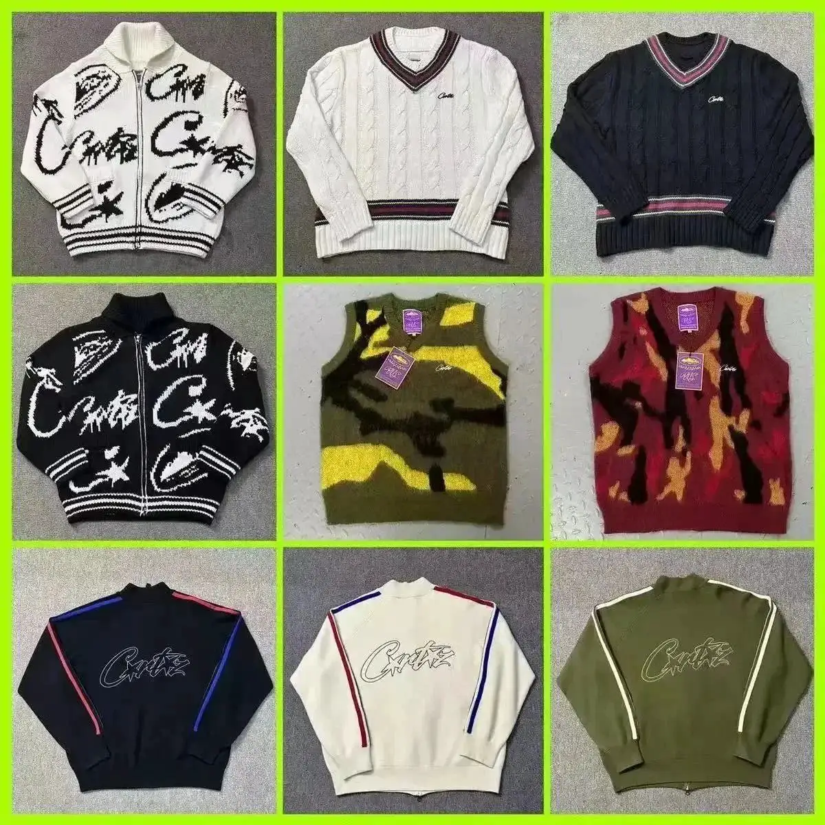 BBC-03-TOP quality刺绣字母立领拉链开衫针织衫毛衣+86 whatsapp+8617675633064