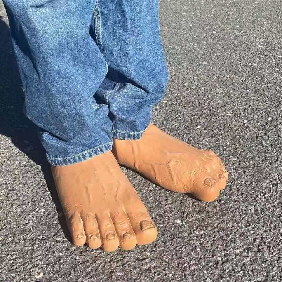 Potato Toe Shoes, Human Foot Shoes, Slippers, Big Foot Shoes, Douyin Spoof Imran Big Foot Slippers QC-Foto von TAOBAO auf Qualit.ly
