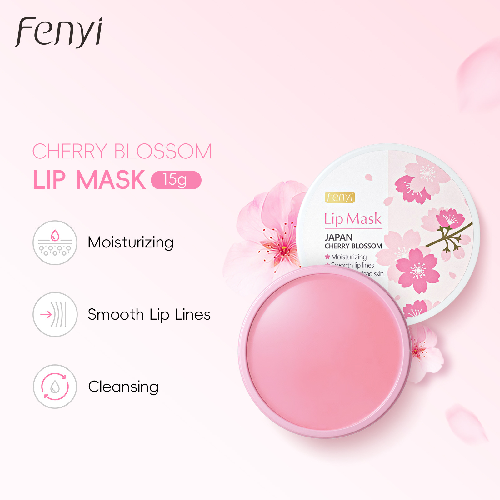 Fenyi Lip Mask 15g Hydrating and Moisturizing Lip Care Product Wholesale Cross-Border Specialized Skincare for Face