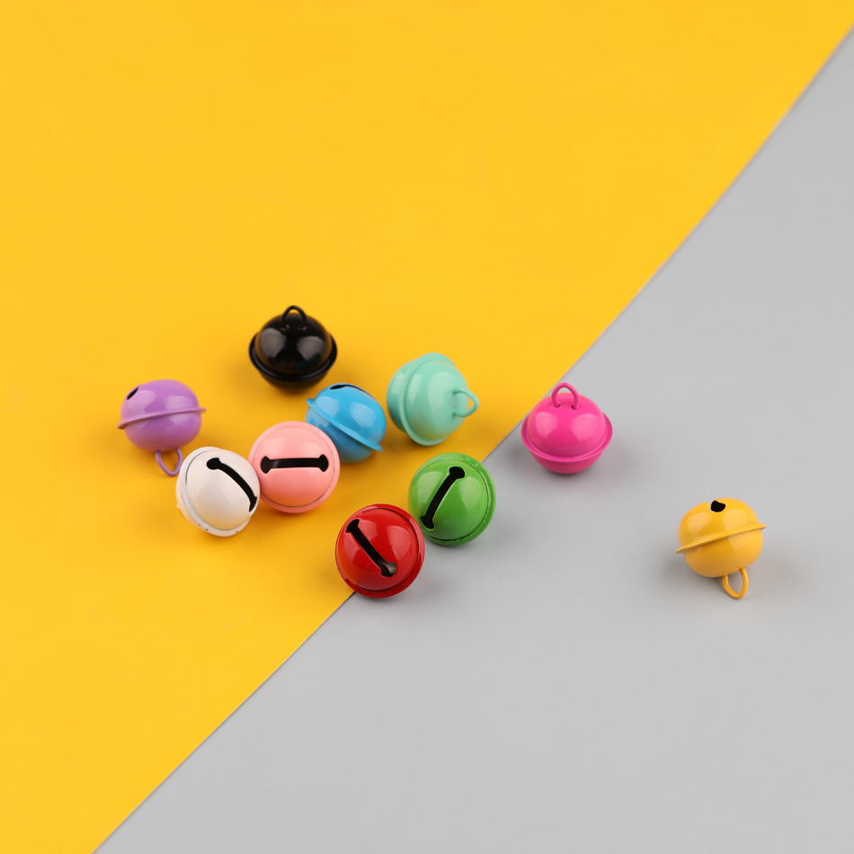 22mm Painted Colorfulful One-Word Bell Bag Keychain Pendant Material Pet Bell