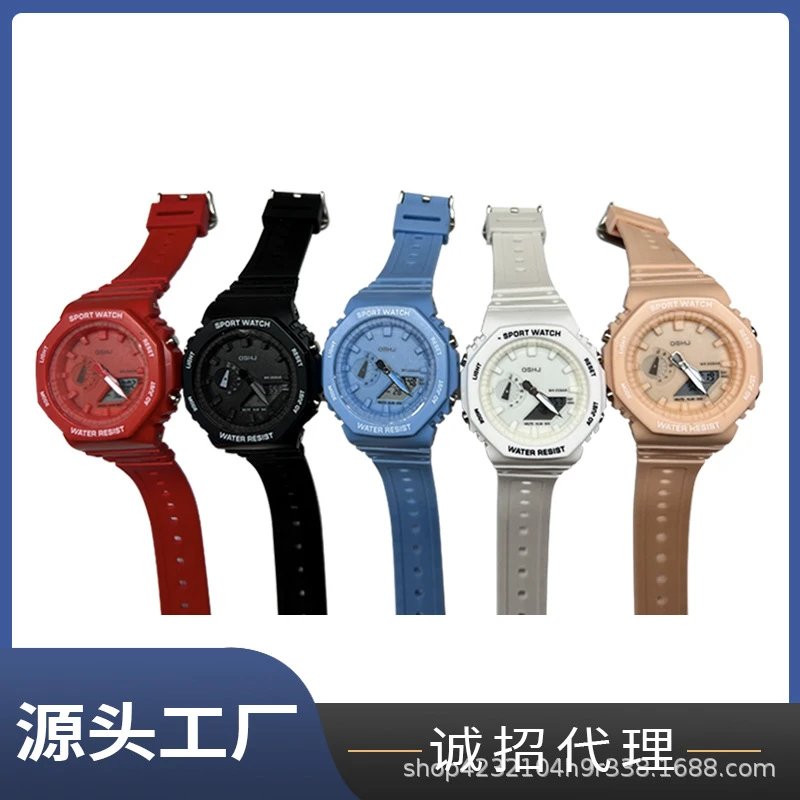 New model, fashion, multifunctional, men and women, young and old, electronic, dual movement, quartz, sports watch Foto QC de WEIDIAN na Qualit.ly